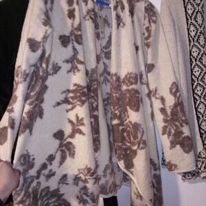 Lucky Brand Cream and Brown Cardigans